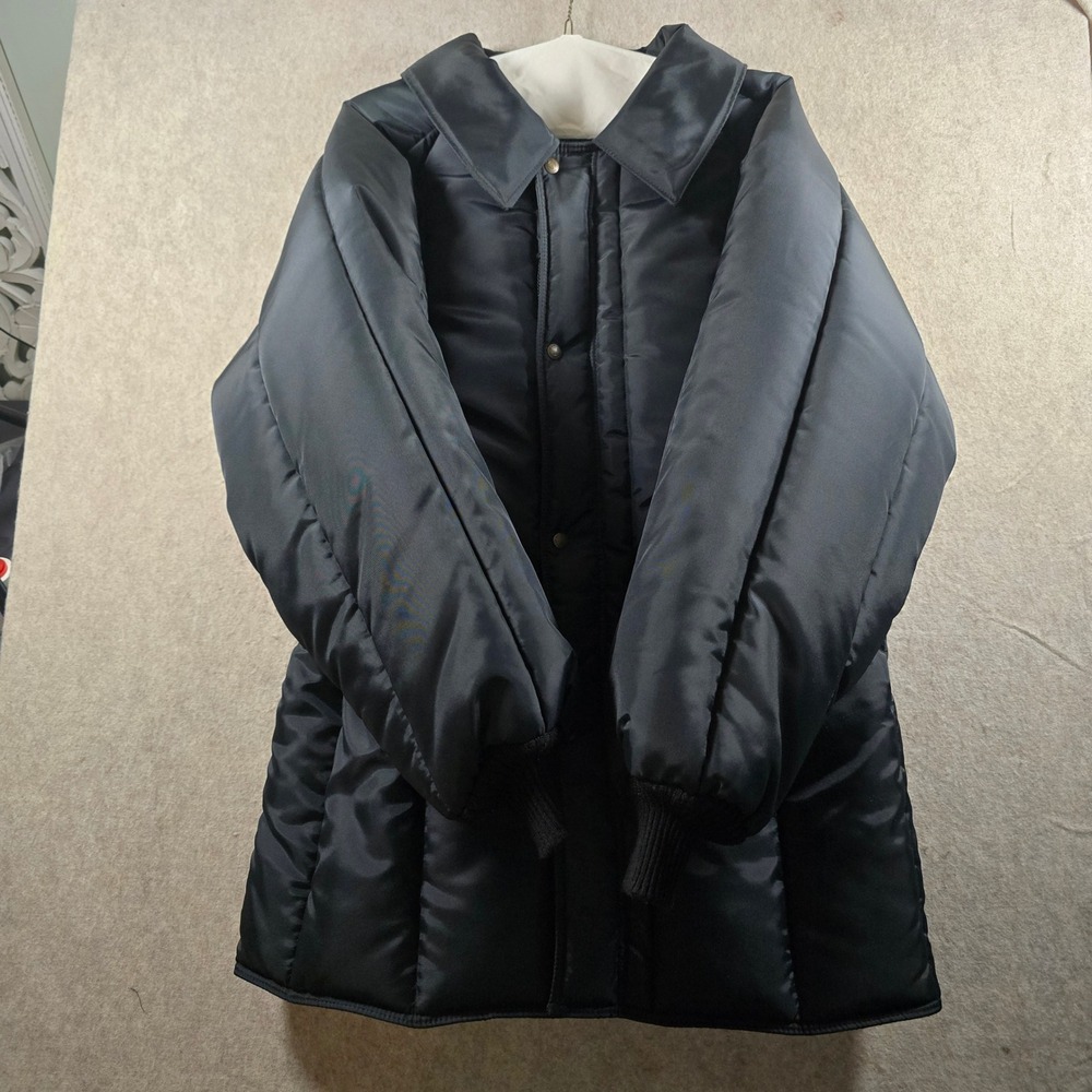 RefrigiWear Iron-Tuff Sanitary Insulated Parka Jacket Black Mens 2XL